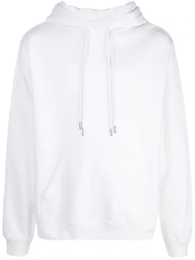 Rta Side Stripe Detail Drawstring Hoodie In White