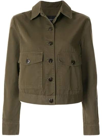 Nobody Denim Yama Short Jacket In Green