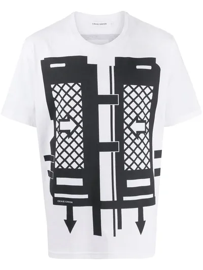 Craig Green Flatpack Graphic-print T-shirt In White