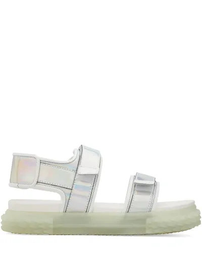 Giuseppe Zanotti Blabber Iridescent Leather Sport Sandals