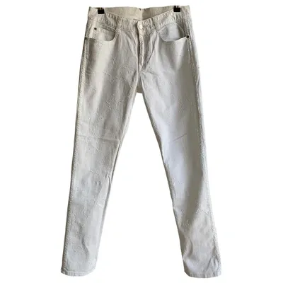 Pre-owned Stella Mccartney Trousers In White