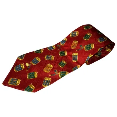 Pre-owned Valentino Garavani Silk Tie In Red