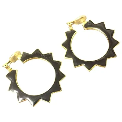 Pre-owned Kenneth Jay Lane Earrings In Black