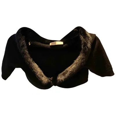 Pre-owned Valentino Wool Top In Black