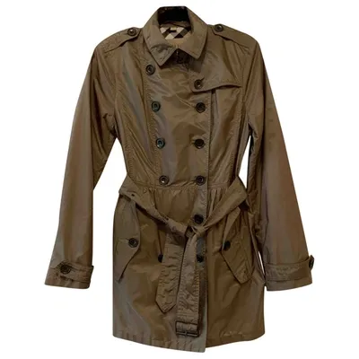 Pre-owned Burberry Trench Coat In Khaki