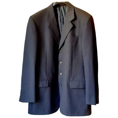 Pre-owned Emanuel Ungaro Wool Suit In Black