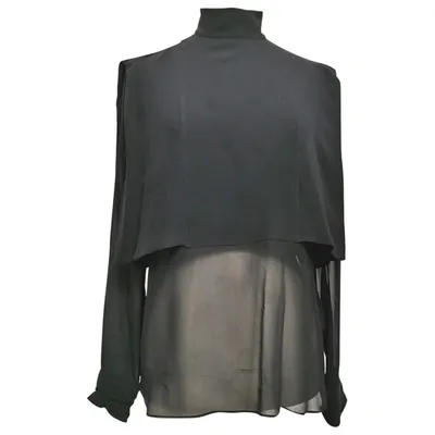 Pre-owned Valentino Silk Blouse In Black