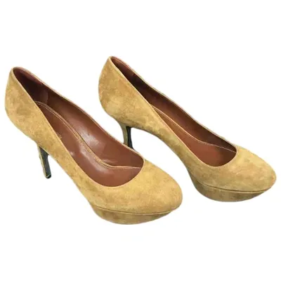 Pre-owned Sergio Rossi Heels In Camel