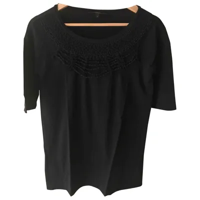 Pre-owned Max Mara Black Cotton Top