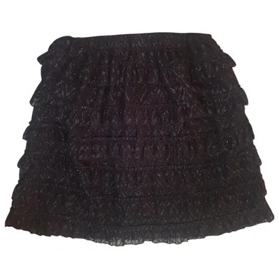 Pre-owned Isabel Marant Mini Skirt In Black