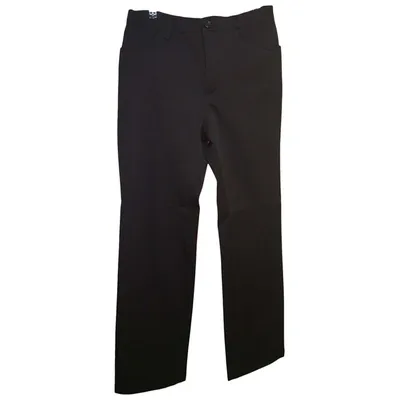 Pre-owned Burberry Straight Pants In Black