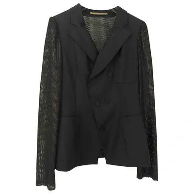 Pre-owned Balenciaga Wool Blazer In Black