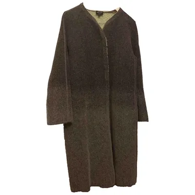 Pre-owned Giorgio Armani Wool Coat In Green