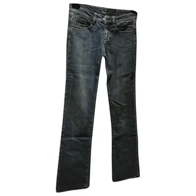 Pre-owned Calvin Klein Straight Jeans In Blue