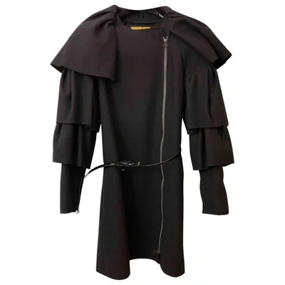 Pre-owned Lanvin Wool Coat In Black