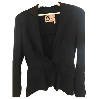 Pre-owned Lanvin Black Cotton Jacket