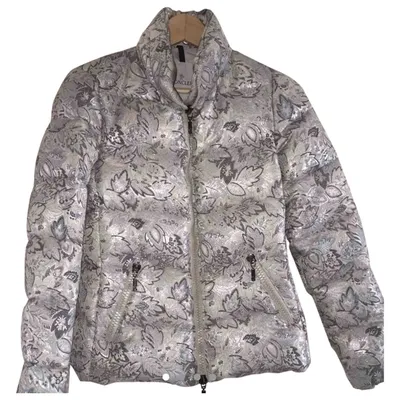 Pre-owned Moncler Puffer In Silver