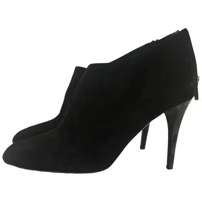 Pre-owned Jimmy Choo Ankle Boots In Black