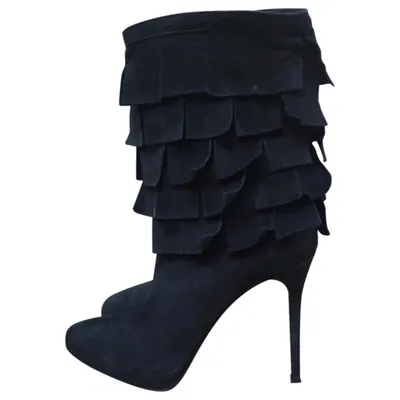 Pre-owned Le Silla Boots In Black