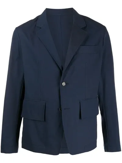 Kenzo Single Breasted Casual Blazer In Blue