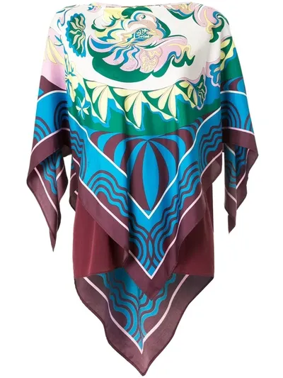 Emilio Pucci Manu Foulard Top In Multicolour