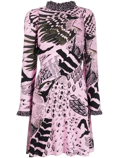 Temperley London Printed Midi Dress In Pink