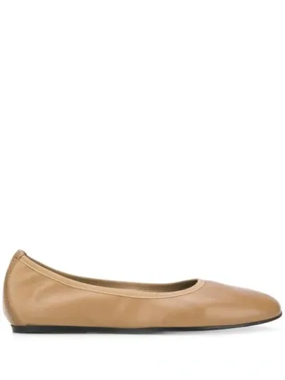 Filippa K Rey Flat Ballerinas In Brown