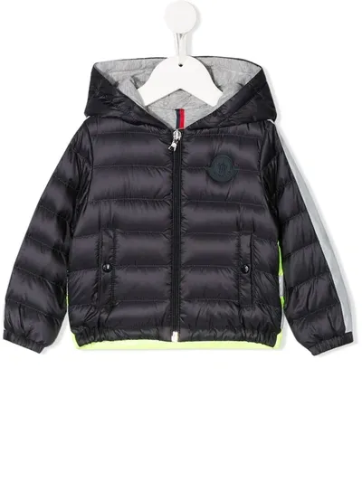 Moncler Babies' Daunenjacke Mit Reflektierendem Einsatz In Blue