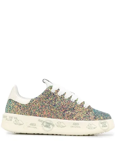 Premiata Belle 4539 Embellished Sneakers In Multicolour