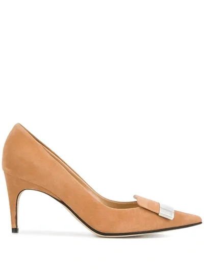 Sergio Rossi Sr Icona Pumps In Neutrals