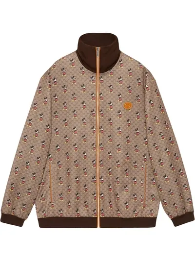 Gucci Jacke Mit Print In Brown