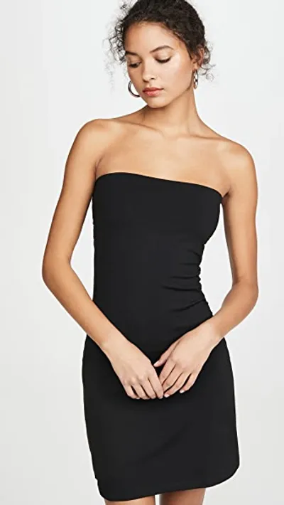 Susana Monaco Core Strapless Tube Minidress In Black