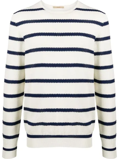 Nuur Striped Knit Jumper In Neutrals