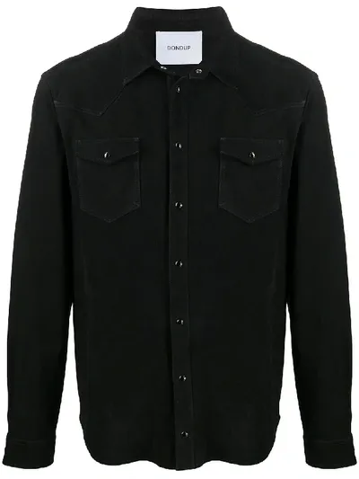 Dondup Western Shirt Jacket In Black