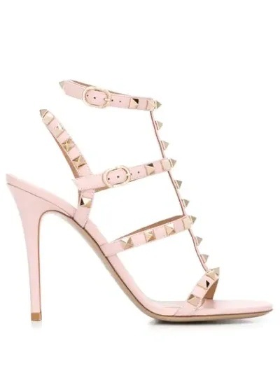 Valentino Garavani Rockstud 120mm Sandals In Pink