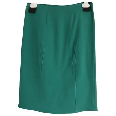 Pre-owned Nina Ricci Wool Mid-length Skirt In Green