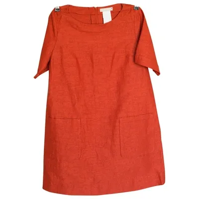 Pre-owned Max Mara Mini Dress In Orange