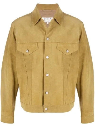 Maison Margiela Boxy Trucker Jacket In Neutrals