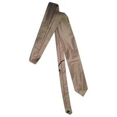 Pre-owned Jil Sander Silk Tie In Khaki