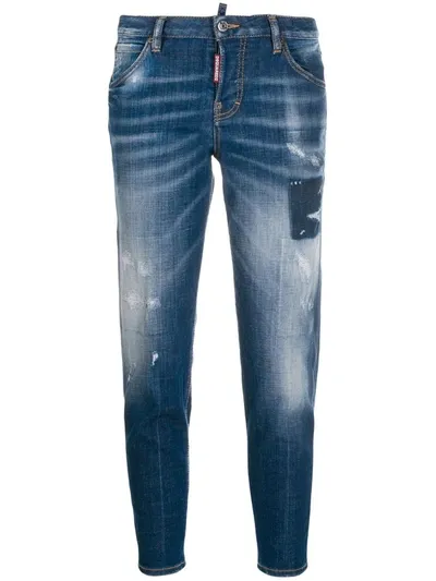 Dsquared2 Cloudy Cool Girl Jeans In Blue