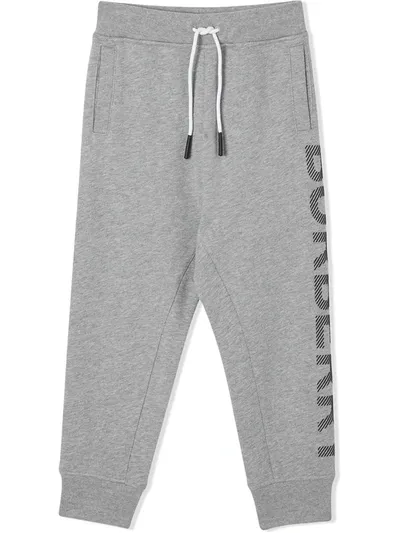 Burberry Kids' Logo Print Track Pants In Grey