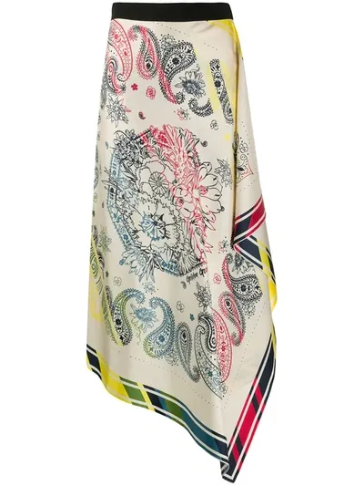 Golden Goose Kaylee Bandana-print Silk Skirt In Multicoloured