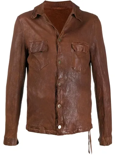 Salvatore Santoro Textured Multi-pocket Jacket In Brown