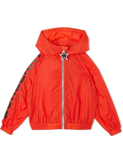 Burberry Babies' Logo Print Lightweight Jacket In Red