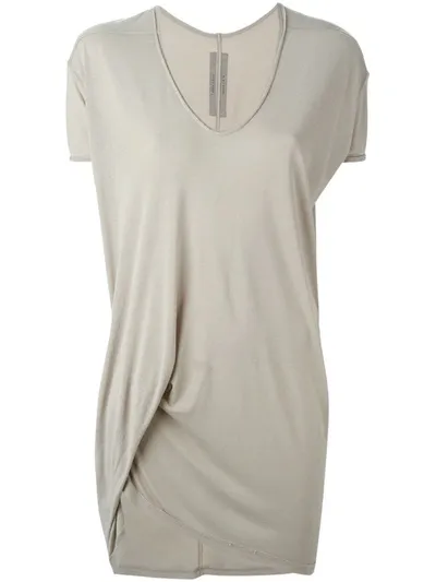 Rick Owens Draped Top In Neutrals