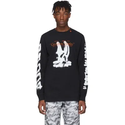 Off-white Cartoon Incompiuto Sweatshirt In Black In Black White