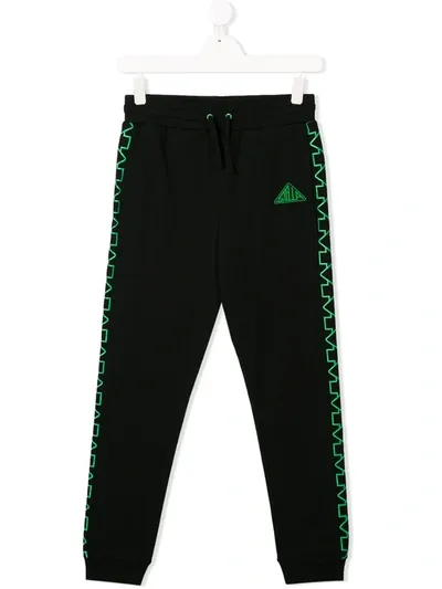 Stella Mccartney Teen Arrow-print Track Pants In Black