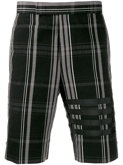 Thom Browne 4-bar Black Classic Backstrap Short