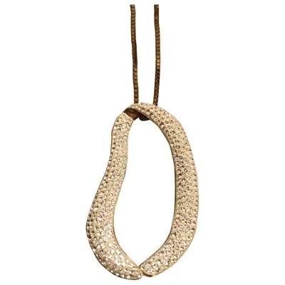 Pre-owned Swarovski Necklace In Gold