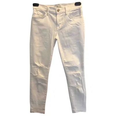 Pre-owned J Brand White Cotton Jeans